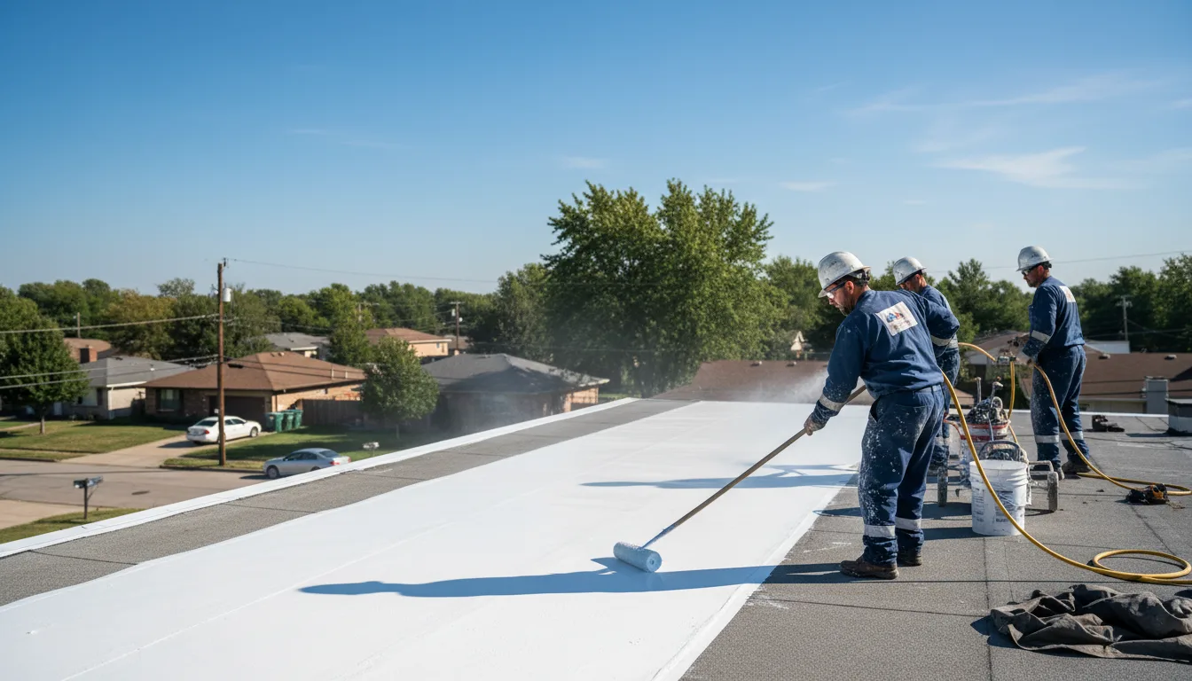 Commercial roof coating in Mcadoo, PA near me
